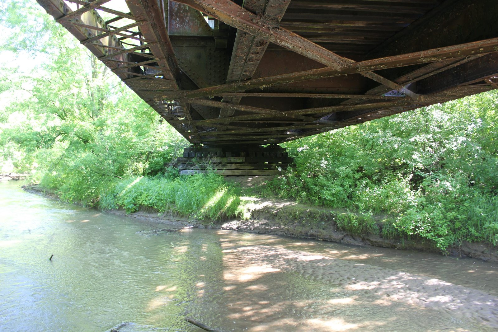 Under bridge